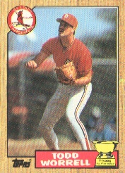 1987 Topps Baseball Cards      465     Todd Worrell